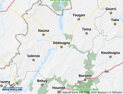 Mapa MICHELIN Boucle du Mouhoun - ViaMichelin