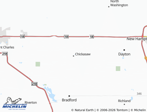Carte MICHELIN Chickasaw - ViaMichelin