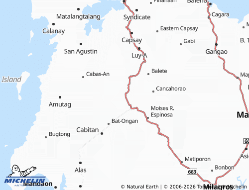 MICHELIN Managanaga map - ViaMichelin