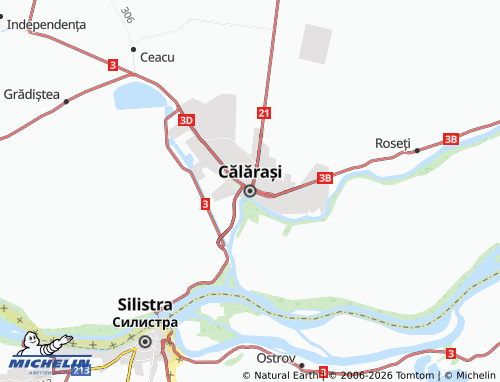 MICHELIN Călărași map - ViaMichelin