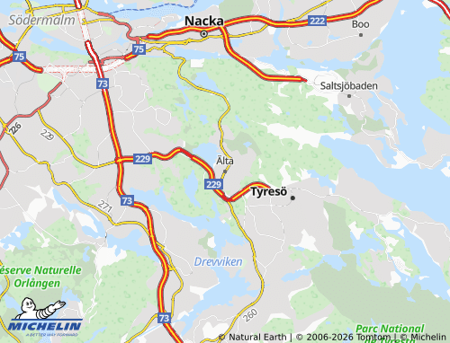Mapa MICHELIN Älta - ViaMichelin