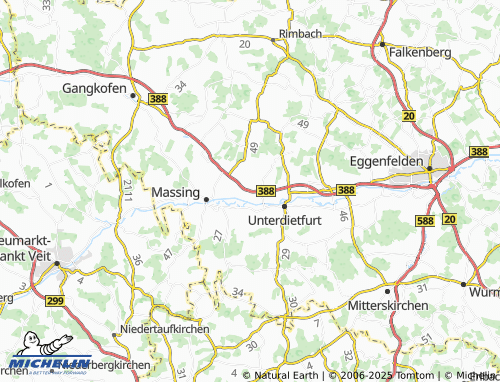 MICHELIN-Landkarte Trauperting - ViaMichelin