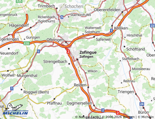 MICHELIN-Landkarte Zofingen - ViaMichelin