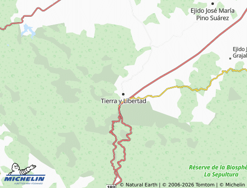 Mappa MICHELIN Tierra y Libertad - ViaMichelin