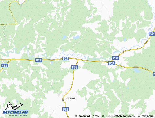 Mapa MICHELIN Velēna - ViaMichelin