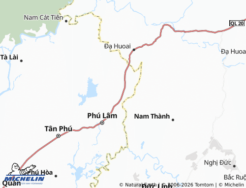 MICHELIN Phú Sơn map - ViaMichelin