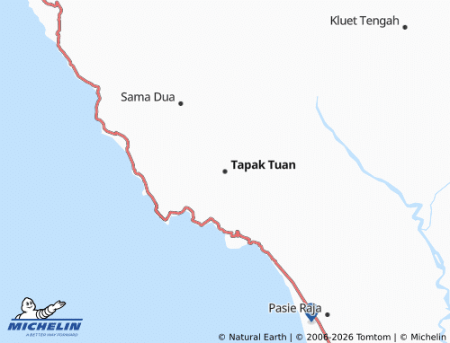 MICHELIN Tapak Tuan map - ViaMichelin