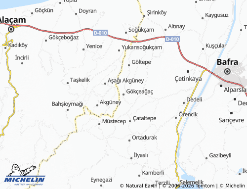 MICHELIN Gökçeağaç map - ViaMichelin