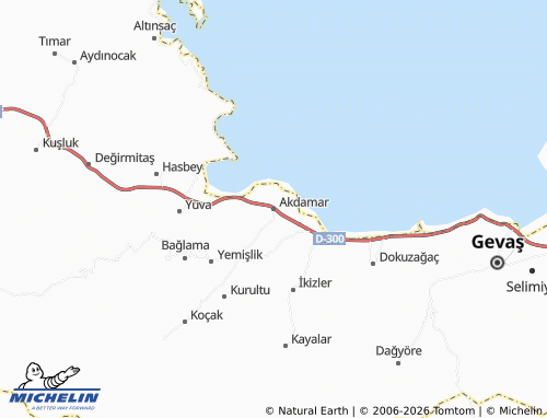 Mappa MICHELIN Akdamar - ViaMichelin