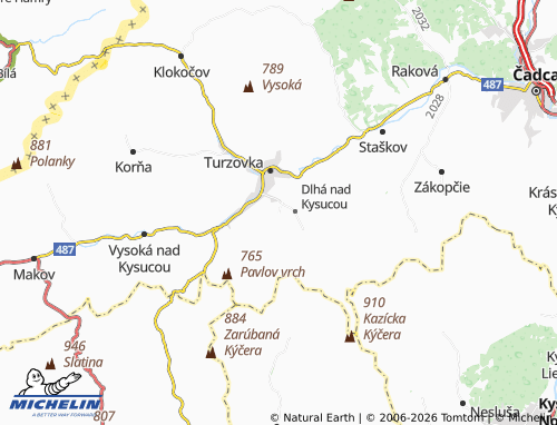 Kaart MICHELIN Turkov - ViaMichelin