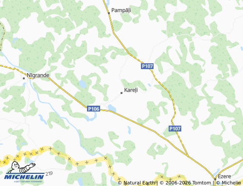Mapa MICHELIN Kareļi - ViaMichelin