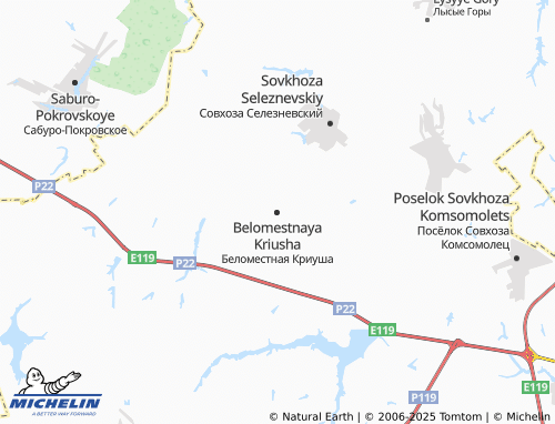 MICHELIN-Landkarte Belomestnaya Kriusha - ViaMichelin