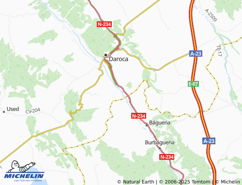 MICHELIN Villanueva de Jiloca map - ViaMichelin