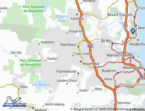 MICHELIN Coes Creek map - ViaMichelin
