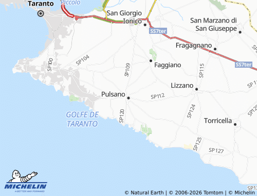 Mapa MICHELIN Pulsano - ViaMichelin