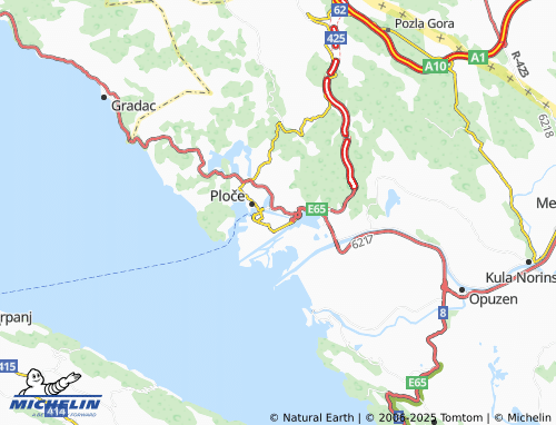 MICHELIN Stablina map - ViaMichelin