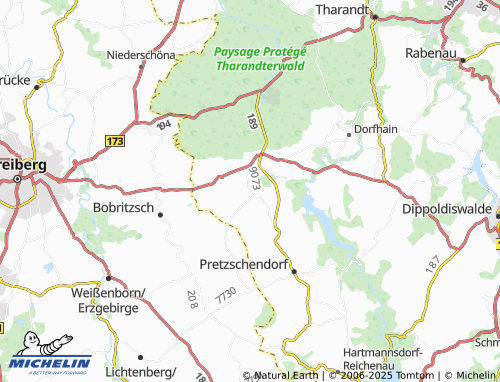 MICHELIN Colmnitz bei Freital map - ViaMichelin