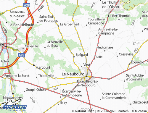 Mappa MICHELIN Épégard - ViaMichelin