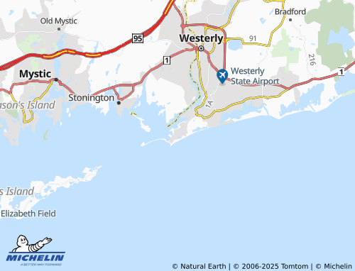 MICHELIN Watch Hill map - ViaMichelin