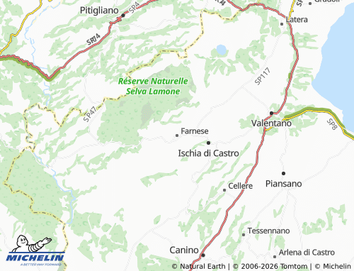 Carte MICHELIN Farnese - ViaMichelin
