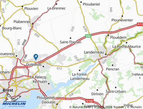 Mappa MICHELIN Saint-Divy - ViaMichelin