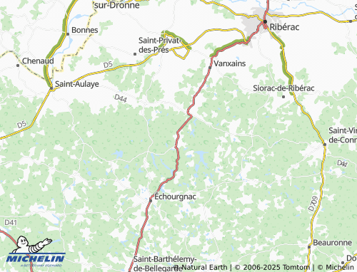 MICHELIN La Jemaye-Ponteyraud map - ViaMichelin