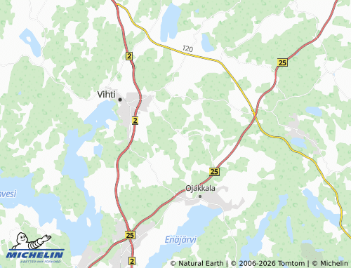 Kaart MICHELIN Metsäkulma - ViaMichelin