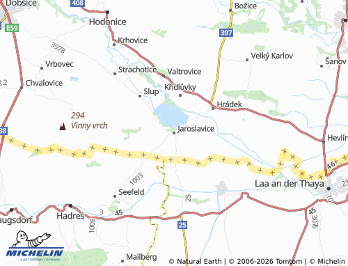 Kaart MICHELIN Jaroslavice - ViaMichelin