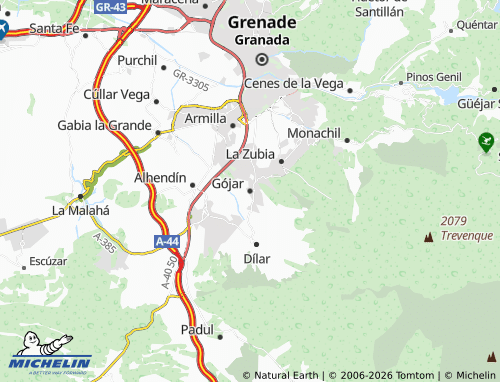 Mappa MICHELIN Gójar - ViaMichelin