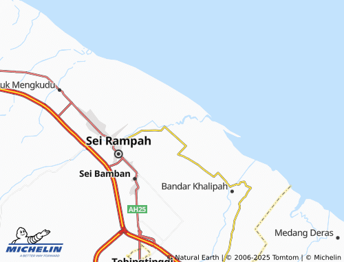 Carte MICHELIN Tanjung Beringin - ViaMichelin
