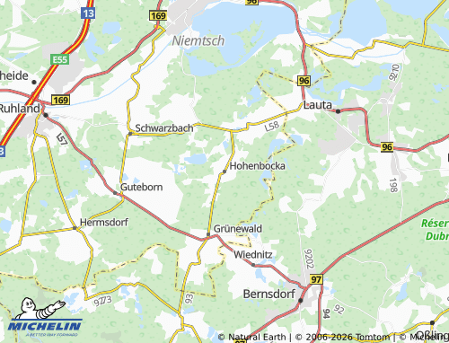 MICHELIN Hohenbocka map - ViaMichelin
