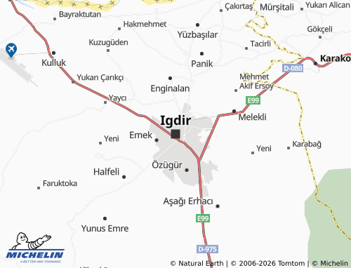 Carte MICHELIN Igdir - ViaMichelin