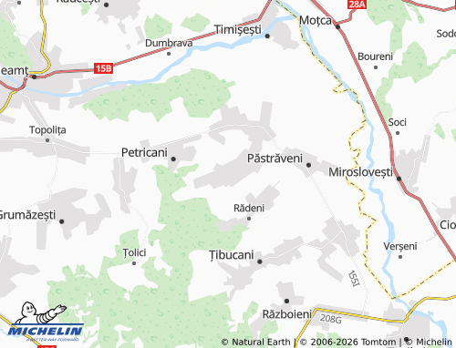 MICHELIN-Landkarte Urecheni - ViaMichelin