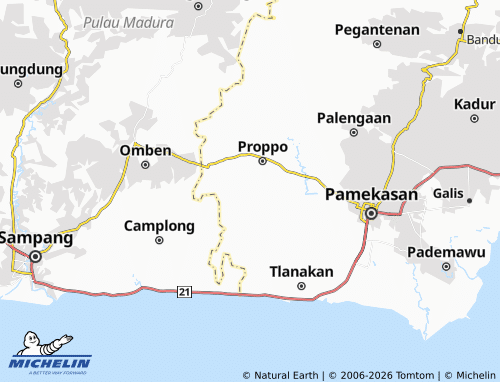Mapa MICHELIN Pangtonggal - ViaMichelin