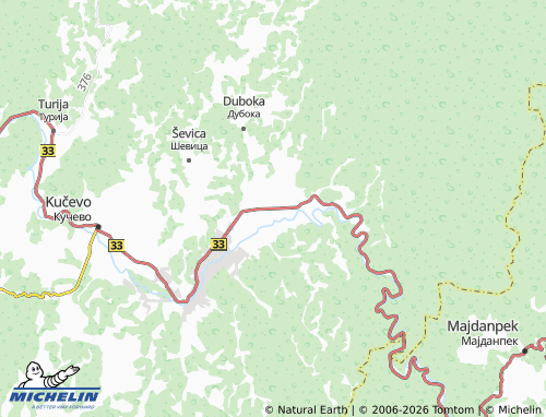 Mapa MICHELIN Voluja - ViaMichelin
