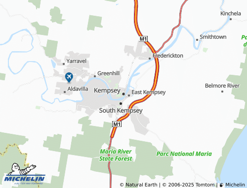 MICHELIN Kempsey map - ViaMichelin