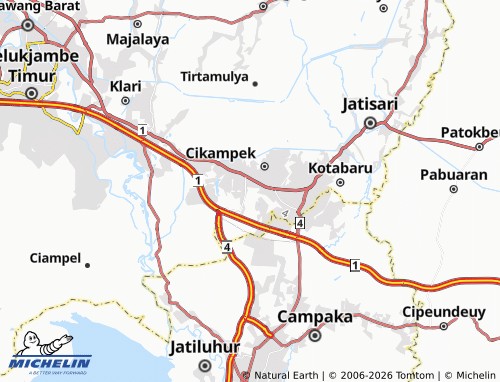 Mapa MICHELIN Cikampek Pusaka - ViaMichelin