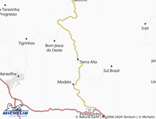 Mapa MICHELIN Serra Alta - ViaMichelin