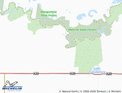MICHELIN Neds Corner map - ViaMichelin