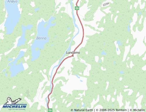Carte MICHELIN Lundamo - ViaMichelin