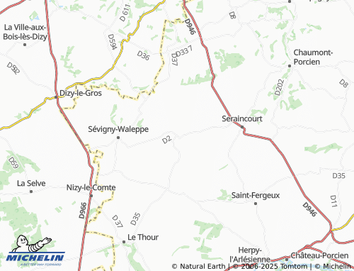 Mapa MICHELIN Hannogne-Saint-Rémy - ViaMichelin