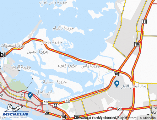 MICHELIN Fahid Island map - ViaMichelin