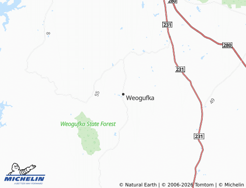 Mapa MICHELIN Weogufka - ViaMichelin