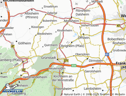 MICHELIN-Landkarte Albsheim an der Eis - ViaMichelin