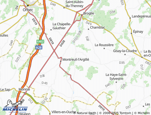 Carte MICHELIN Saint-Pierre-de-Cernières - ViaMichelin