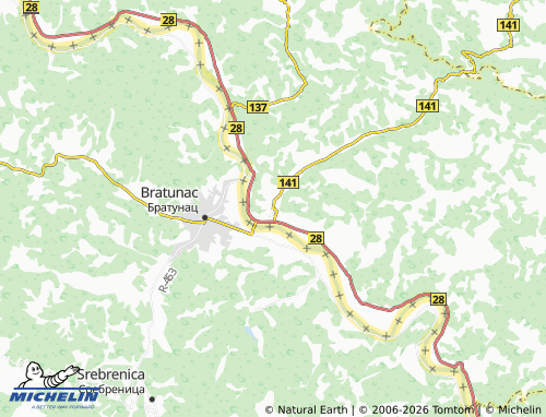 Mapa MICHELIN Ljubovija - ViaMichelin