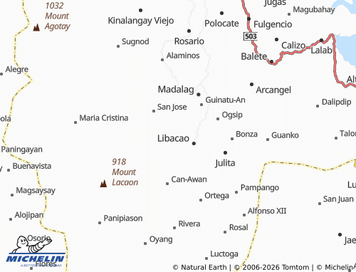 MICHELIN Calacabian map - ViaMichelin