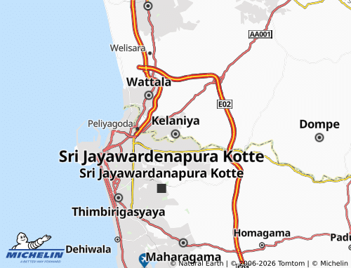 Mappa MICHELIN Kelaniya - ViaMichelin