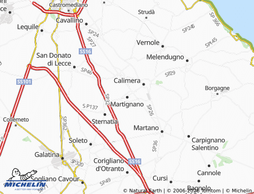 Mapa MICHELIN Martignano - ViaMichelin