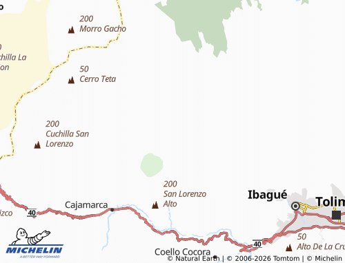 Carte MICHELIN Quebradas - ViaMichelin